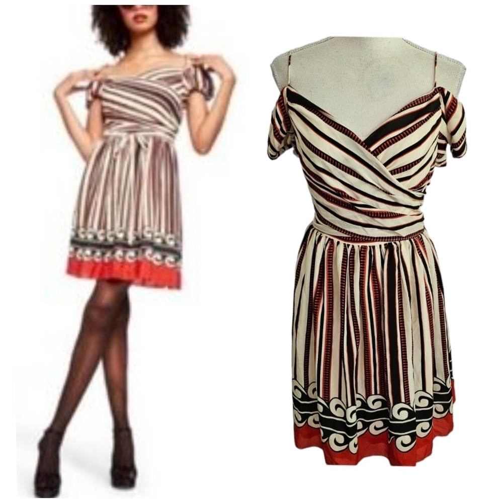 Anna Sui for Target Off-Shoulder Silk Dress - Picture 2 of 10